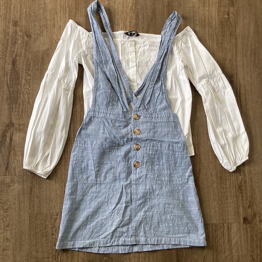 Pinafore overall dress